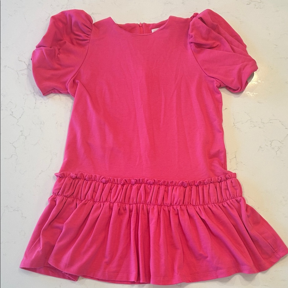 English Factory Pink Puff Sleeve Dress